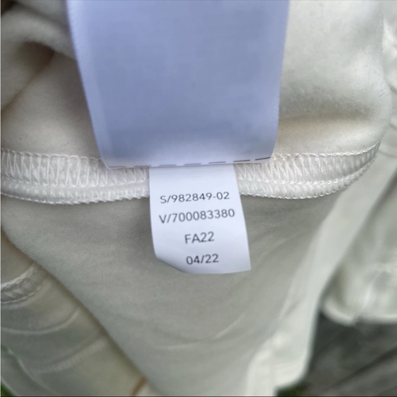 NWT Athleta Moto Jacket Women's Size Large Ivory Zip Up - Picture 10 of 14